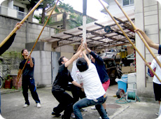 旗頭の練習  琉球國祭り太鼓 東京支部